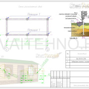 Схема расположения свай для фундамента одноэтажного садового дома