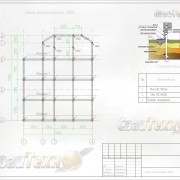 Схема расположения свай для фундамента дома из бруса