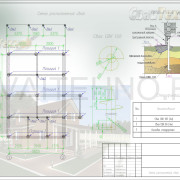 Схема расположения свай для строительства дома из бруса 150х150мм