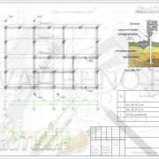 Схема расположения свай для строительства загородного дома каркасного типа