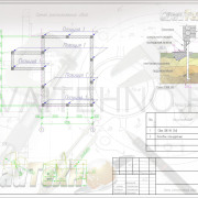 Схема расположения свай для строительства одноэтажного дома из СИП панелей