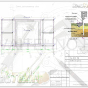 Схема расположения свай для строительства пристроя второго этажа к дому из бруса