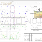 Схема расположения свай для строительства двухэтажного дома из СИП панелей