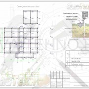 Схема расположения свай для строительства двухэтажного жилого дома