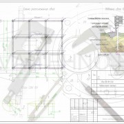 Схема расположения свай для строительства дома из СИП панелей